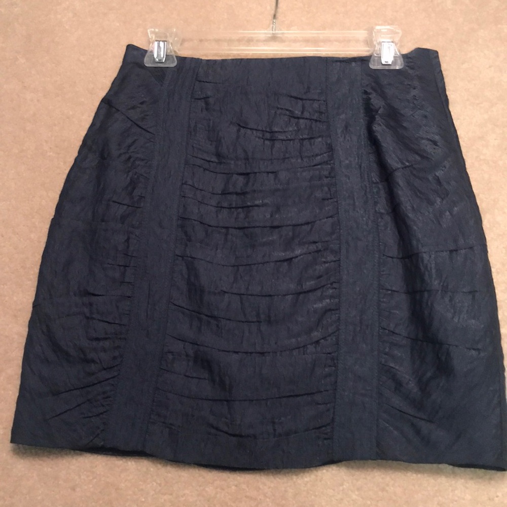 Nanette Lepore steel blue skirt-wonderful details